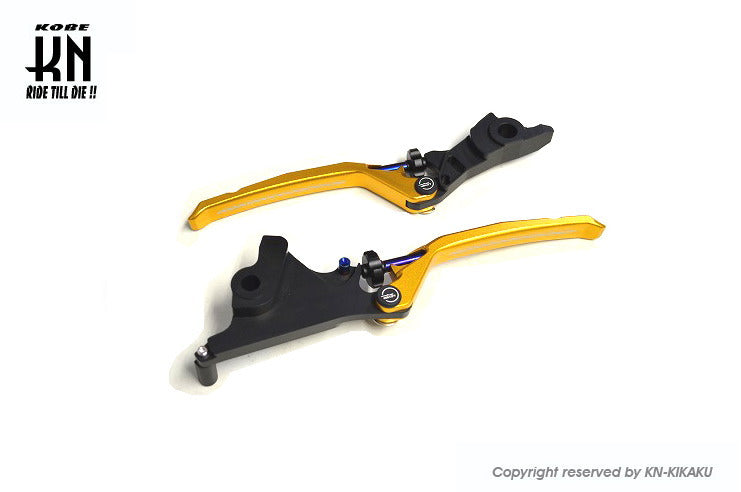 AR APEXX 調整式ブレーキレバー左右セット【シグナスGRYPHUS6型/UBS車専用】ゴールド