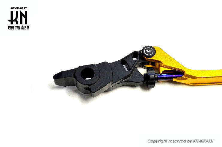 AR APEXX 調整式ブレーキレバー左右セット【シグナスGRYPHUS6型/UBS車専用】ゴールド