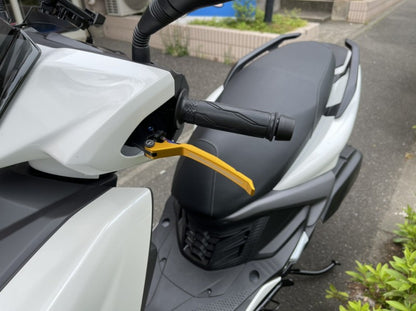 AR APEXX 調整式ブレーキレバー左右セット【シグナスGRYPHUS6型/UBS車専用】ブラック