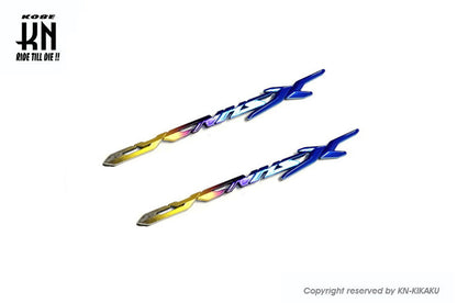 AR APEXX CYCNHS X レインボーチタンカラーエンブレム【おもにシグナスX】