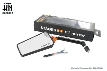 STAGE6 バックミラー 【ツヤなしカーボン柄/クリアレンズ】
