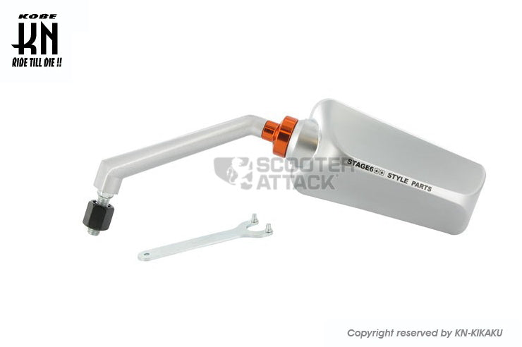 STAGE6 バックミラー 【シルバー/クリアレンズ】