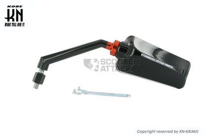 STAGE6 バックミラー 【ツヤありブラック/ブルーレンズ】