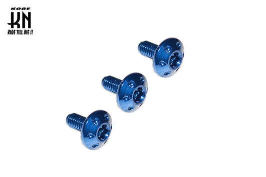 ドレスアップアルミボルト【M6】ブルー【3個入】