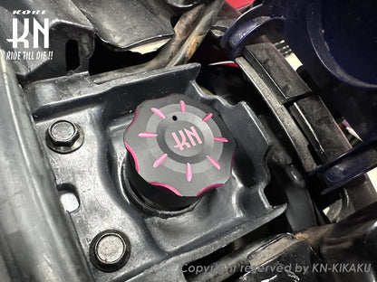 ビレットデュアルオイルタンクキャップ【ホンダスクーター系】グリーン