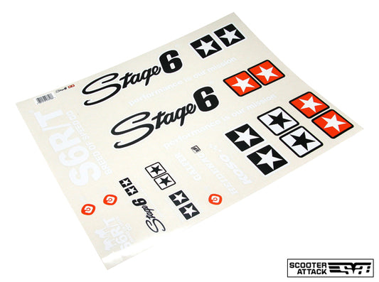 STAGE6【特大ステッカー3】STICK LARGE WHITE SET【350mm×500mm】