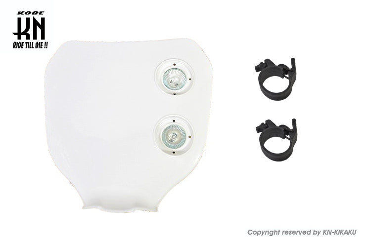 モトクロスカウル 【ゼッケンカウル】 ホワイト