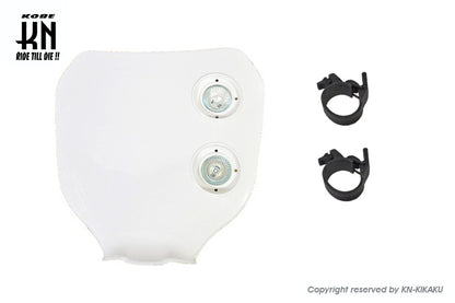 モトクロスカウル 【ゼッケンカウル】 ホワイト