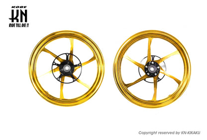 MOS 鍛造アルミホイール前後セット 【NINJA400/Z400/NINJA250/Z250】マットゴールド