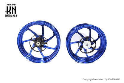 MOS 鍛造アルミホイール前後セット 【XMAX250/300】マットブルー【XF-7】