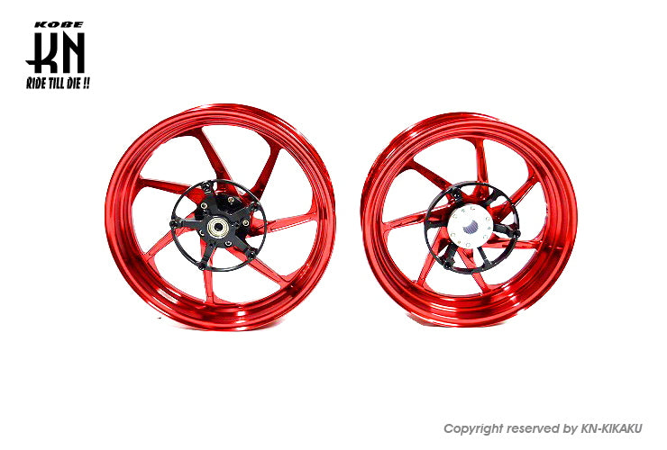 MOS 鍛造アルミホイール前後セット 【XMAX250/300】マットレッド【XF-7】