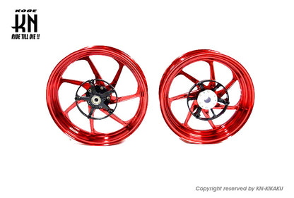 MOS 鍛造アルミホイール前後セット 【XMAX250/300】マットレッド【XF-7】