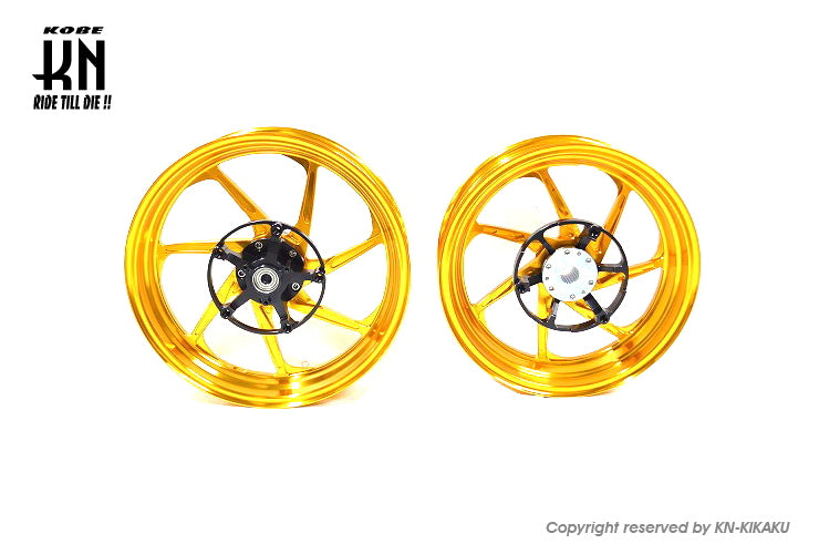 MOS 鍛造アルミホイール前後セット 【XMAX250/300】マットゴールド【XF-7】