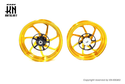 MOS 鍛造アルミホイール前後セット 【XMAX250/300】マットゴールド【XF-7】