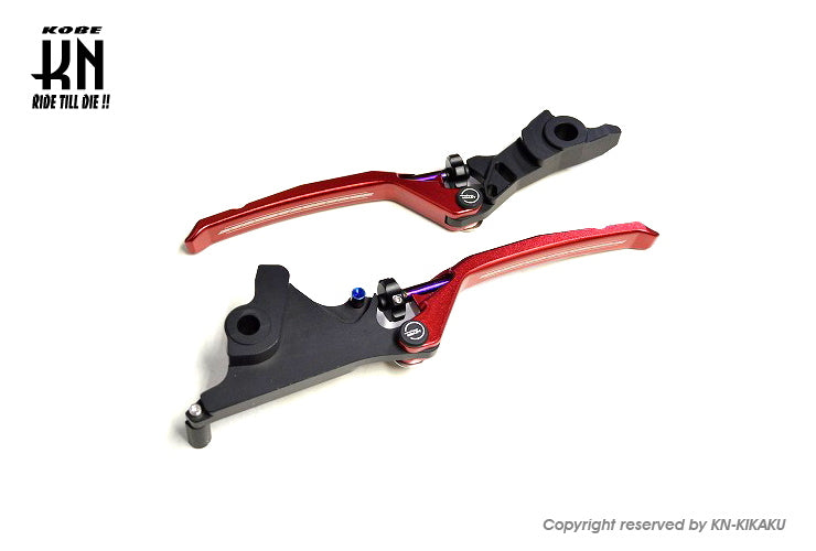 AR APEXX 調整式ブレーキレバー左右セット【シグナスGRYPHUS6型/UBS車専用】レッド