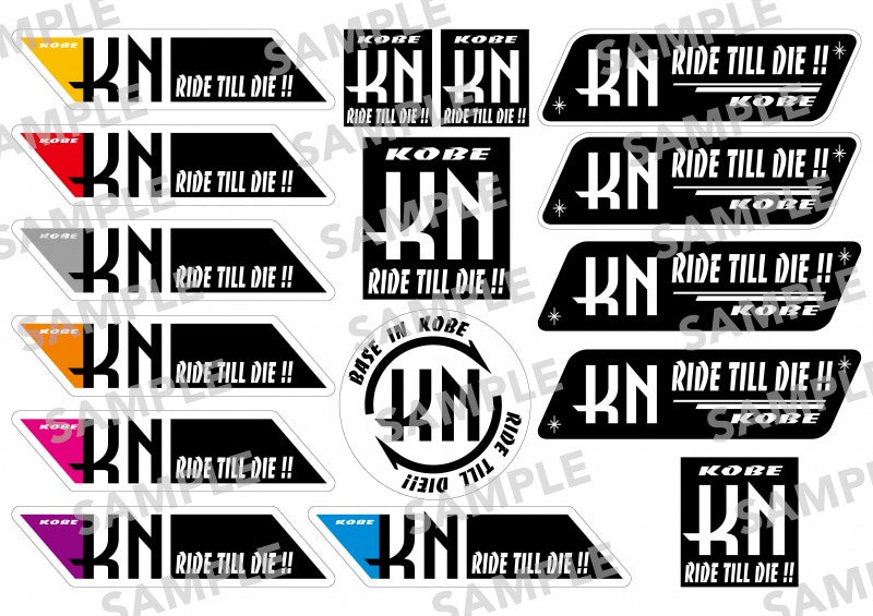 KN企画 A4サイズ 耐候性ステッカーセット【2021年】made in japan