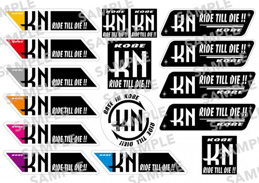 KN企画 A4サイズ 耐候性ステッカーセット【2021年】made in japan