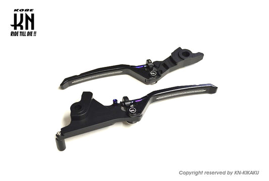 AR APEXX 調整式ブレーキレバー左右セット【シグナスGRYPHUS6型/UBS車専用】ブラック