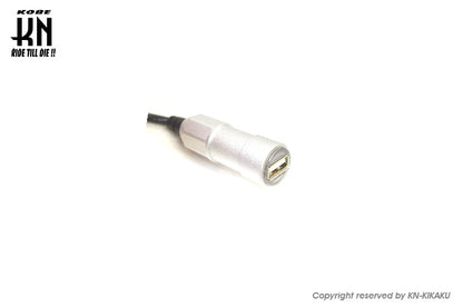 車載用　USB電源ユニット 【アルミボディー/シルバー】