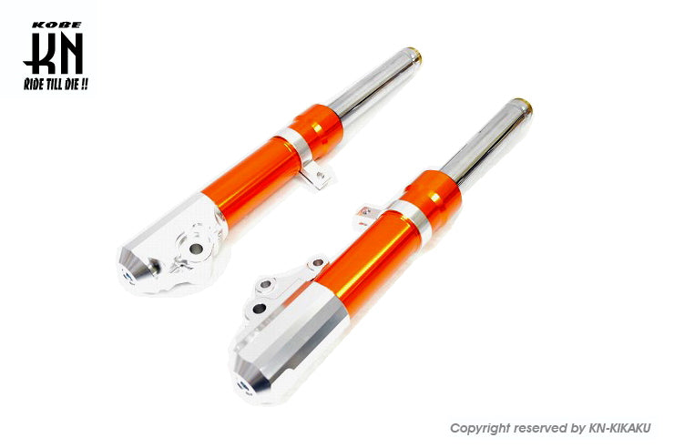 アルミ削り出し フロントフォーク 【アドレスV125】オレンジ
