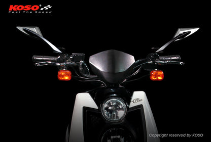 KOSO DEVIL STYLE　ミラー【カーボンシェル/ブラック】