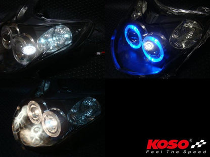 KOSO DUAL HALO プロジェクターライトアッセン【BLACK/BLUE】限定
