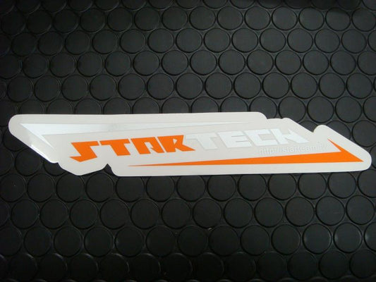 STARTECH ステッカー大 【シルバー/オレンジ】37mm-200mm