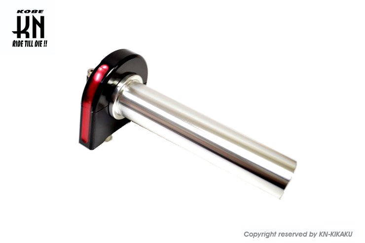 デュアルカラーアルミCNCスーパーナローハイスロットル【ブラック/レッド】