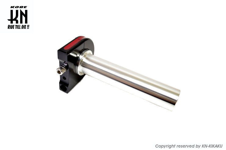 デュアルカラーアルミCNCスーパーナローハイスロットル【ブラック/レッド】