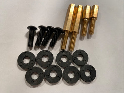 NMAX フロントロングスクリーン【ブラック/ホワイトライン】