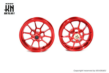 鍛造アルミホイール前後セット【アドレスV125/G(K5-K9)】レッド【タイプ1】