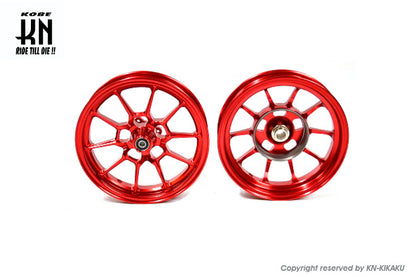 鍛造アルミホイール前後セット【アドレスV125/S(L0-)】レッド【タイプ1】