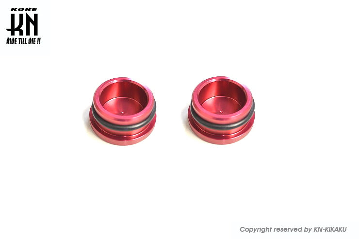 ビレットフレームサイドキャップ【ZOOMER/RUCKUS】レッド