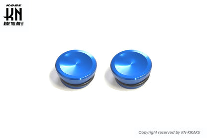 ビレットフレームサイドキャップ【ZOOMER/RUCKUS】ブルー