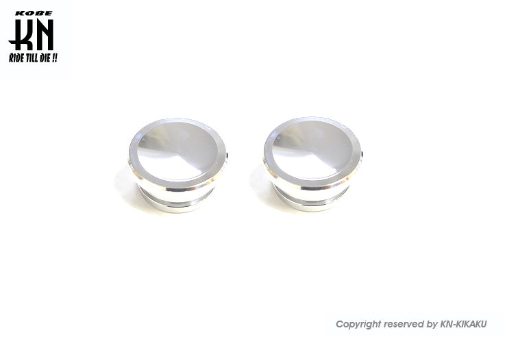 ビレットフレームサイドキャップ【ZOOMER/RUCKUS】クロームメッキ