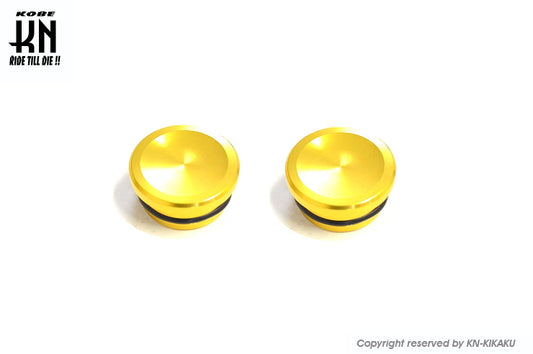 ビレットフレームサイドキャップ【ZOOMER/RUCKUS】ゴールド