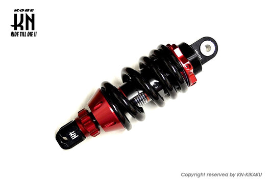 スーパーショック2【減衰調整付/全長調整式車高調整キット】225-250mm【ジャイロ系】レッド