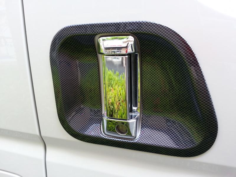 HIACE ハイエース 200系 ドアノブパネル  ドアパネル ドレスアップ【カーボン柄】