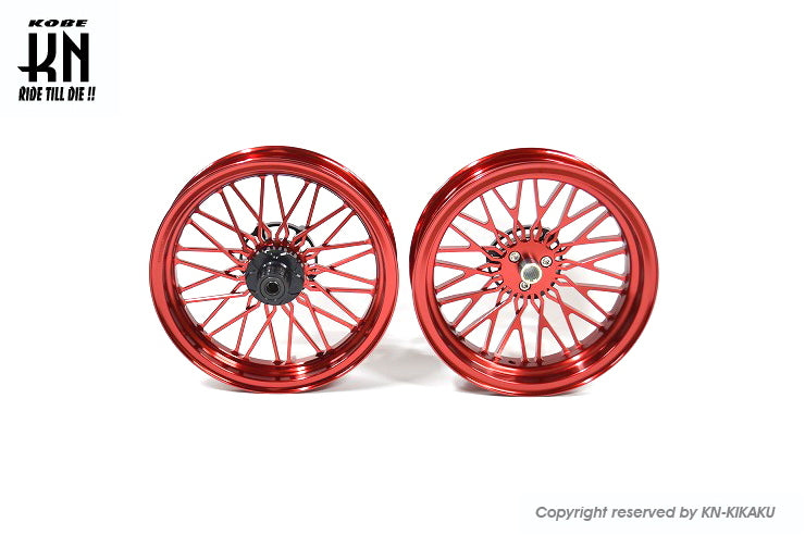 MOS 鍛造アルミホイール前後セット 【シグナスX 4/5型】レッド【XR-14】