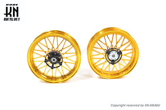 MOS 鍛造アルミホイール前後セット 【シグナスX 4/5型】ゴールド【XR-14】