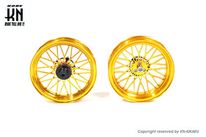 MOS 鍛造アルミホイール前後セット 【シグナスX 4/5型】ゴールド【XR-14】