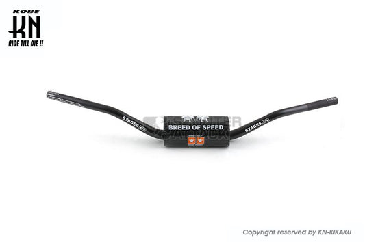 STAGE6 汎用ダウンヒルファットバー【取付部28.6mm/ハンドルグリップ部22.2mm】ブラック