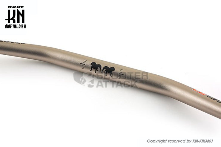 STAGE6 汎用ダウンヒルファットバー【取付部28.6mm/ハンドルグリップ部22.2mm】ブロンズ