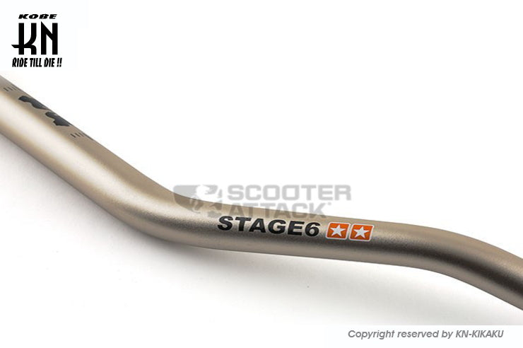 STAGE6 汎用ダウンヒルファットバー【取付部28.6mm/ハンドルグリップ部22.2mm】ブロンズ