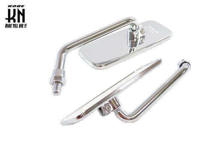 ミニ四角 バックミラー【逆ネジ /8mm】