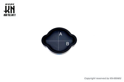 アルミCNC ラジエーターキャップ【水冷車両バイク全般】Mブラック/ゴールド