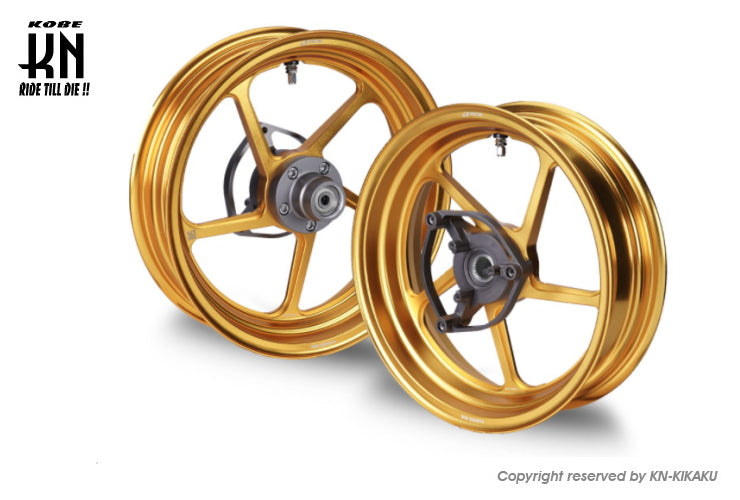 RCB 鍛造ホイール前後セット【FG506】【NMAX125/155】ゴールド