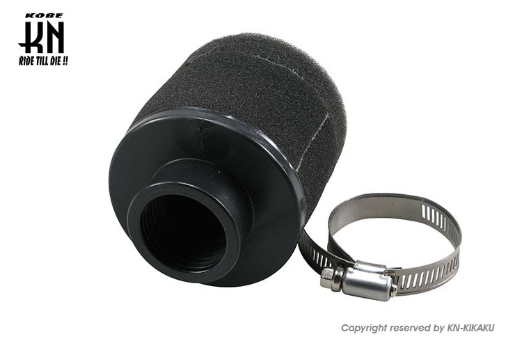 Motoforce  汎用エアフィルター【ブラック】35mm