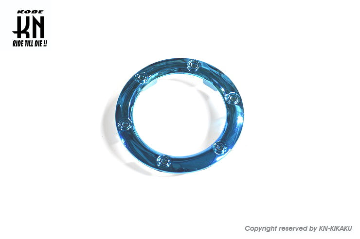 ガソリン デコレーションリング 【ブルーメッキ】シグナスX/BWS-R