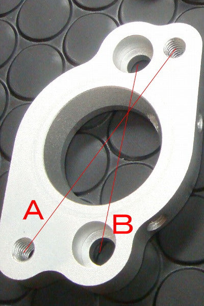 マニホールド 変換アダプター　【47mmピッチ→60mmピッチ】